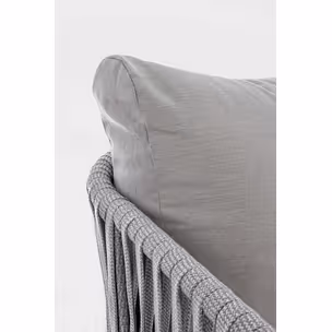 Sofa ogrodowa FLORENCIA - biały/szary
