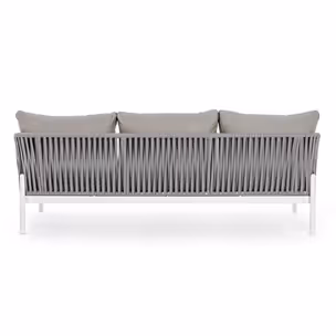Sofa ogrodowa FLORENCIA - biały/szary