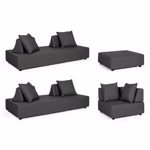 Zestaw mebli ogrodowych PIPER CHARCOAL