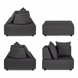 Zestaw mebli ogrodowych PIPER CHARCOAL