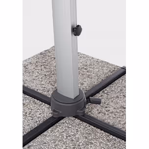 Parasol ogrodowy INES 3x3 - ciemnoszary