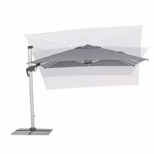 Parasol ogrodowy INES 3x3 - ciemnoszary
