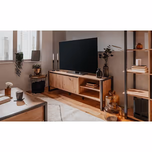 Szafka RTV 2-drzwiowa DENVER - dąb artisan/antracyt