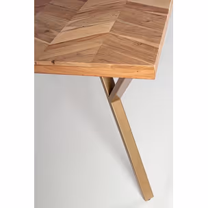 Stół z drewnianym blatem RAIDA 220x100