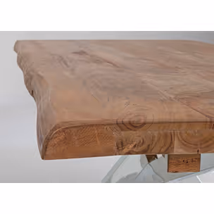 Stół rozkładany ARKANSAS z drewnianym blatem 180-260x90