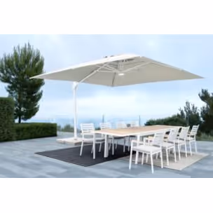 Parasol do ogrodu EDEN WHITE 3x3