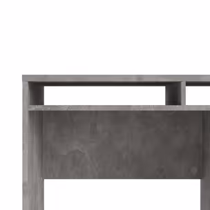Biurko z półkami i szufladą FUNCTION PLUS 1D1S - beton/biały połysk