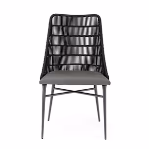 Krzesło ogrodowe TABLITA CHARCOAL - czarny/szary
