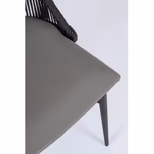 Krzesło ogrodowe TABLITA CHARCOAL - czarny/szary