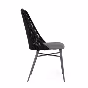 Krzesło ogrodowe TABLITA CHARCOAL - czarny/szary