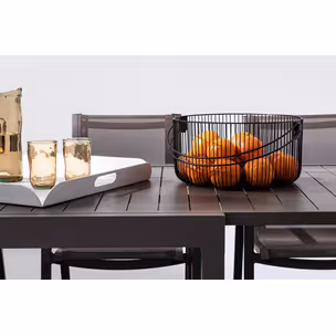 Stół ogrodowy rozkładany PELAGIUS COFFEE 135/270x90 - brązowy