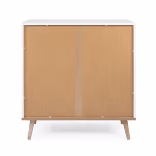 Komoda GÖTEBORG 3S 80 cm - biały mat/dąb sonoma