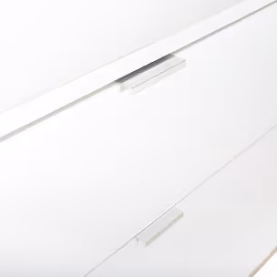 Komoda GÖTEBORG 3D1S 120 cm - biały mat/dąb sonoma
