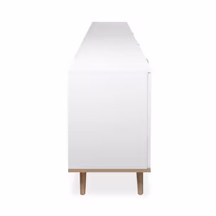 Komoda GÖTEBORG 3D3S 200 cm - biały mat/dąb sonoma
