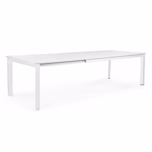 Stół ogrodowy KONNOR WHITE 200-300x100 - biały