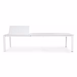 Stół ogrodowy KONNOR WHITE 200-300x100 - biały