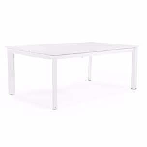 Stół ogrodowy KONNOR WHITE 200-300x100 - biały
