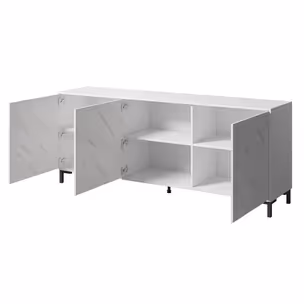 Komoda 3-drzwiowa LATINA 200 cm - biały mat