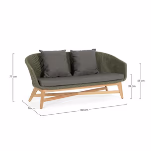 Sofa ogrodowa COACHELLA - zielony
