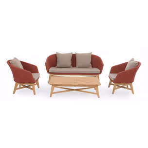 Sofa ogrodowa COACHELLA - szkarłatny