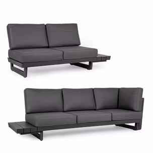 Sofa ogrodowa INFINITY - grafitowy