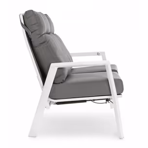 Sofa ogrodowa KLEDI - szary/biały