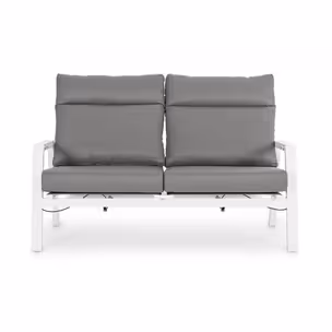 Sofa ogrodowa KLEDI - szary/biały