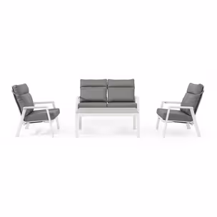 Sofa ogrodowa KLEDI - szary/biały