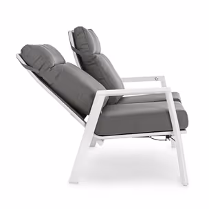 Sofa ogrodowa KLEDI - szary/biały