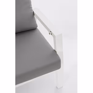 Sofa ogrodowa KLEDI - szary/biały