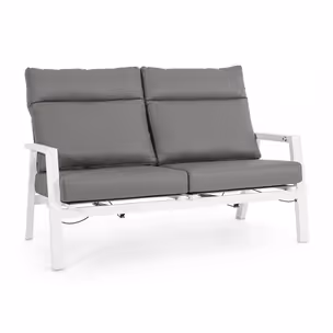 Sofa ogrodowa KLEDI - szary/biały