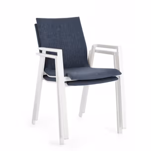 Krzesło ogrodowe ODEON WHITE-DENIM