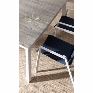 Krzesło ogrodowe ODEON WHITE-DENIM
