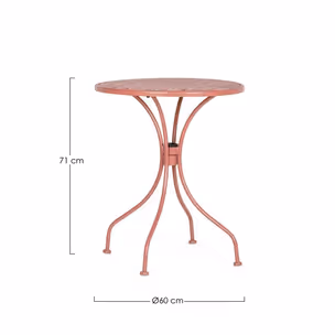 Stolik ogrodowy okrągły LIZETTE BITTER 60 cm