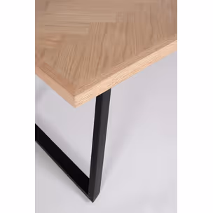 Stół DUKAT BLACK 180x90 - naturalny/czarny