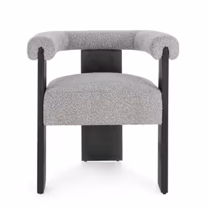 Krzesło AGAPE BLACK GREY - szary/czarny
