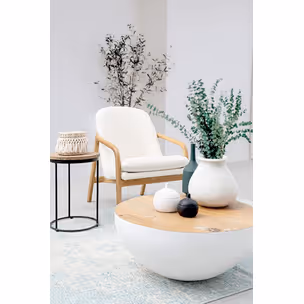 Fotel ELAIDE PURE - kremowy