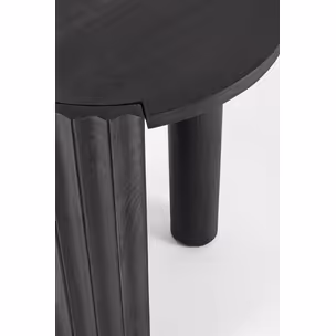Stolik okrągły ORISSA BLACK 50 - czarny
