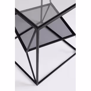 Stolik kwadratowy HYDRA 40x40 - czarny