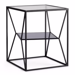 Stolik kwadratowy HYDRA 40x40 - czarny
