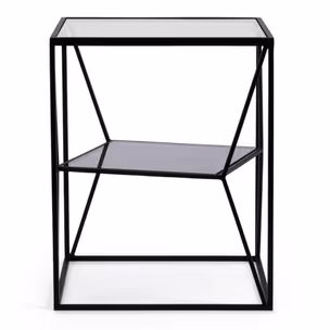 Stolik kwadratowy HYDRA 40x40 - czarny