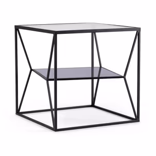 Stolik kwadratowy HYDRA 45x45 - czarny