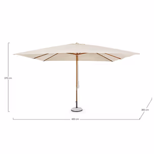 Parasol ogrodowy SYROS 3x4m