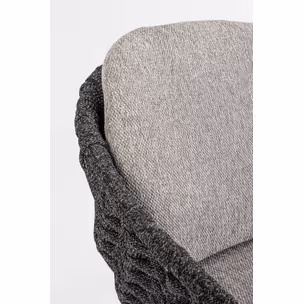 Krzesło ogrodowe TAMIRES CHARCOAL - szary/naturalny