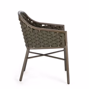 Krzesło ogrodowe EVERLY OLIVE - zielony/czarny