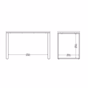 Biurko SIGN 120 - jackson hickory/biały