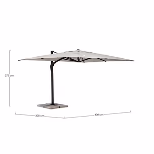 Parasol ogrodowy ARIES NATURAL 3x4