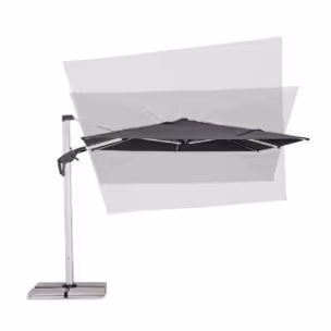 Parasol ogrodowy ARIES GREY 3x3