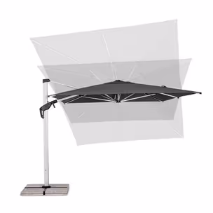 Parasol ogrodowy ARIES GREY 3x4
