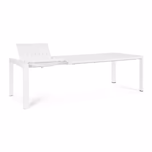 Stół rozkładany KIPLIN WHITE 180-240x100 - biały